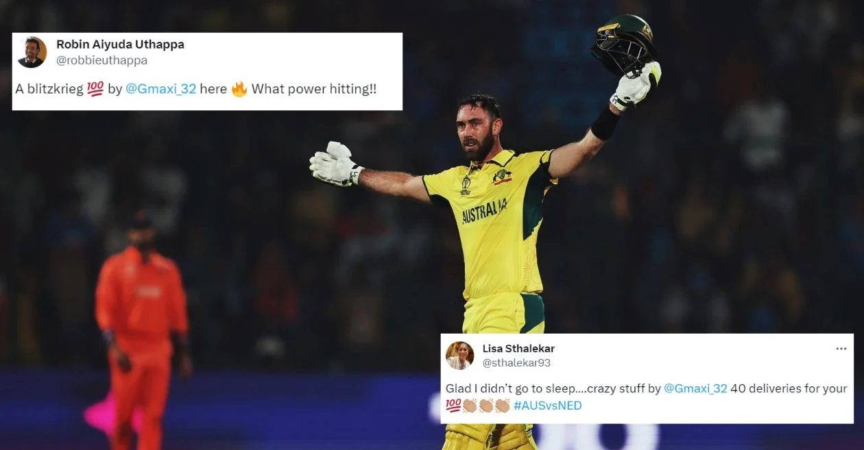 Cwc Cricket World Erupts As Glenn Maxwell Notches The Fastest Odi