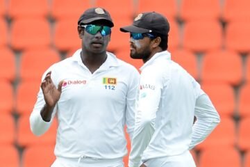 Mathews, Chandimal boost for struggling Sri Lanka
