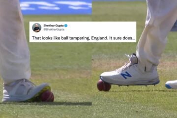 ‘That looks like ball tampering’: Netizens react after England players scuff ball with their spiked shoes