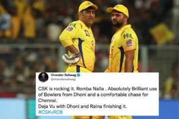 Twitter Reactions: CSK thrash RCB by 6 wickets; inch closer to IPL 2021 playoffs