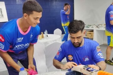 IPL 2021: Yashasvi Jaiswal gets MS Dhoni’s signature on his bat after a scintillating knock against CSK