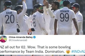 Twitter reactions: India in the driving seat after skitting New Zealand for 62 on Day 2 of Mumbai Test