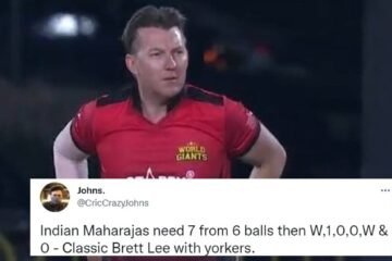 Twitter reactions: Brett Lee stuns India Maharajas with brilliant final over in Legends League Cricket