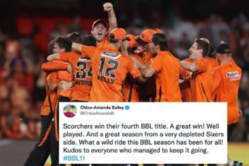 Twitter erupts as Perth Scorchers clinch their 4th BBL title after thrashing Sydney Sixers in the finals