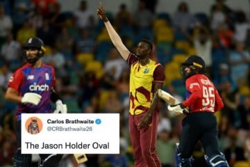Twitter goes berserk as Jason Holder picks up a double-hattrick in West Indies series win over England