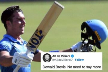 AB de Villiers, Mumbai Indians & others react as Dewald Brevis smashes fastest 150 in T20 cricket