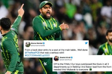 T20 World Cup 2022: Cricket world reacts to Pakistan’s emphatic win over New Zealand in the first semi-final