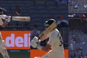 AUS v WI: WATCH – Marnus Labuschagne hits massive six off Alzarri Joseph on Day 1 of Perth Test