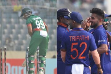 WATCH: Umran Malik cleans up Najmul Shanto with a 151 kmph thunderbolt – BAN vs IND, 2nd ODI