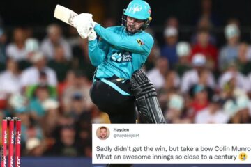 Twitter reactions: Colin Munro’s incredible knock in vain as Sydney Thunder pip Brisbane Heat in a thriller