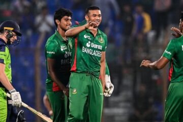 BAN vs IRE 2023: Rony Talukdar, Taskin Ahmed help Bangladesh beat Ireland in a rain-affected first T20I
