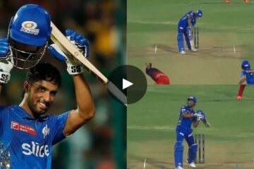 IPL 2023 [WATCH]: Tilak Varma hits an MS Dhoni-like helicopter shot during MI vs RCB clash