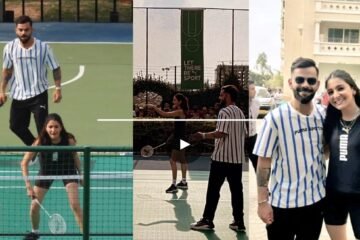 WATCH: Virat Kohli, Anushka Sharma surprise fans with Badminton face-off in Bengaluru