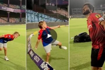 WATCH: Shardul Thakur gives catching practice to Ricky Ponting and Shane Watson’s kids