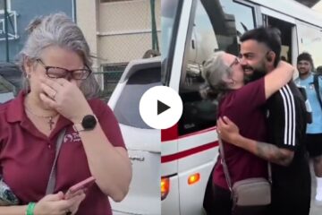 WATCH: Joshua Da Silva’s mother hugs and kisses Virat Kohli; breaks into tears after meeting Indian maestro