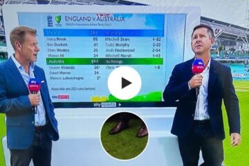 Ashes 2023 [WATCH]: Ricky Ponting left fuming after being pelted by grapes from English fans during live coverage