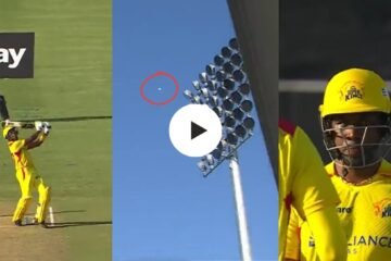 WATCH: Dwayne Bravo hits a monstrous six off Anrich Nortje during MLC 2023 match