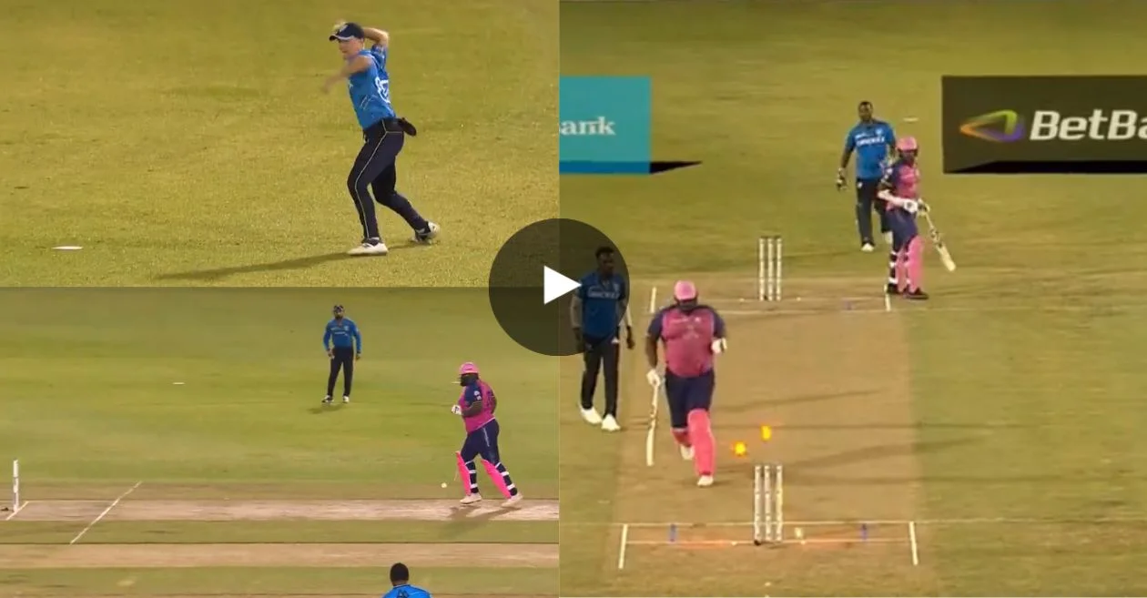 WATCH: Barbados Royals’ Rahkeem Cornwall falls victim to hilarious run-out as Saint Lucia Kings secure victory in CPL 2023 game