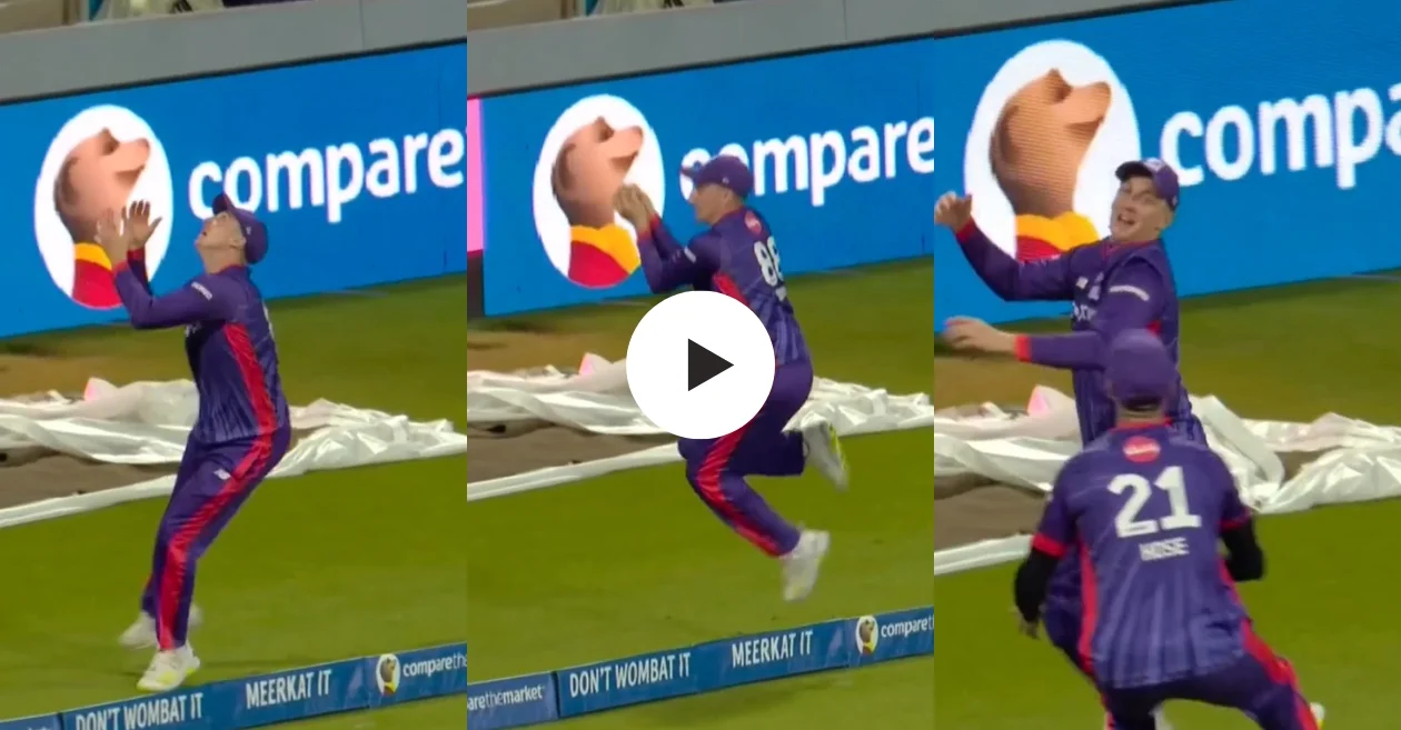 WATCH: Harry Brook showcases sensational acrobatic footwork on the boundary line to dismiss Jonny Bairstow – The Hundred 2023