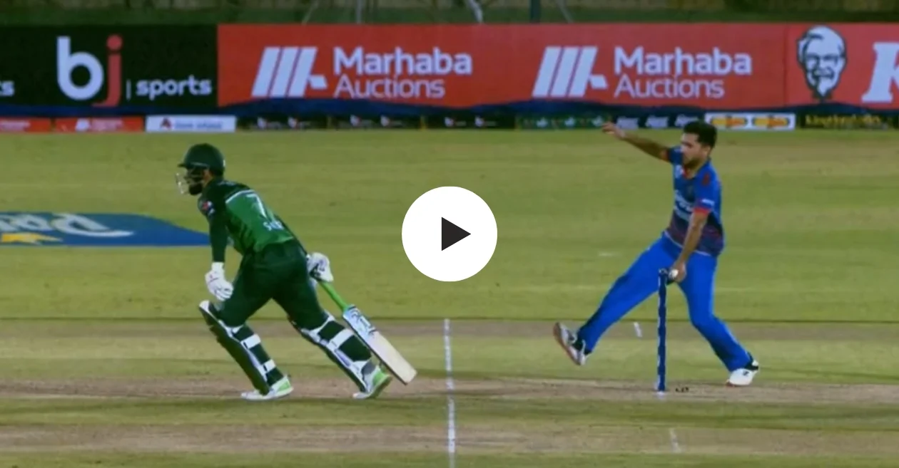 WATCH: Fazalhaq Farooqi’s game awareness leads to Shadab Khan’s bizarre run-out at the non-striker’s end in the 2nd ODI – AFG vs PAK 2023