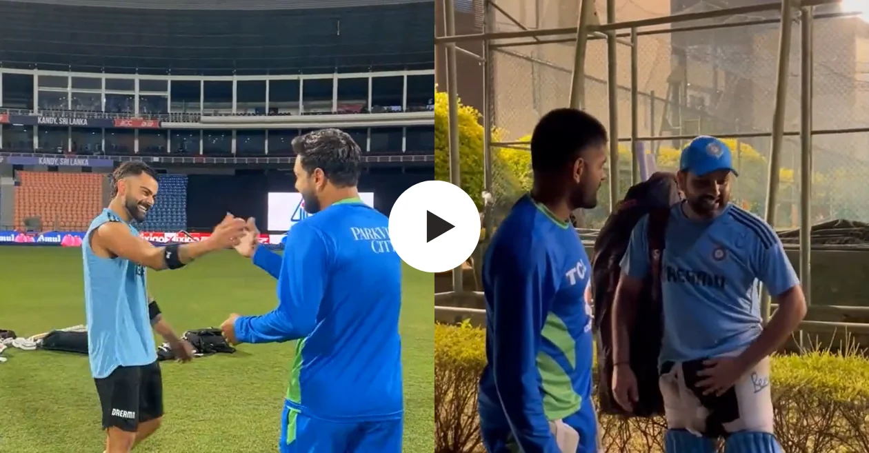 WATCH: Virat Kohli, Rohit Sharma interact with Haris Rauf, Babar Azam and other Pakistan players ahead of clash in Asia Cup 2023