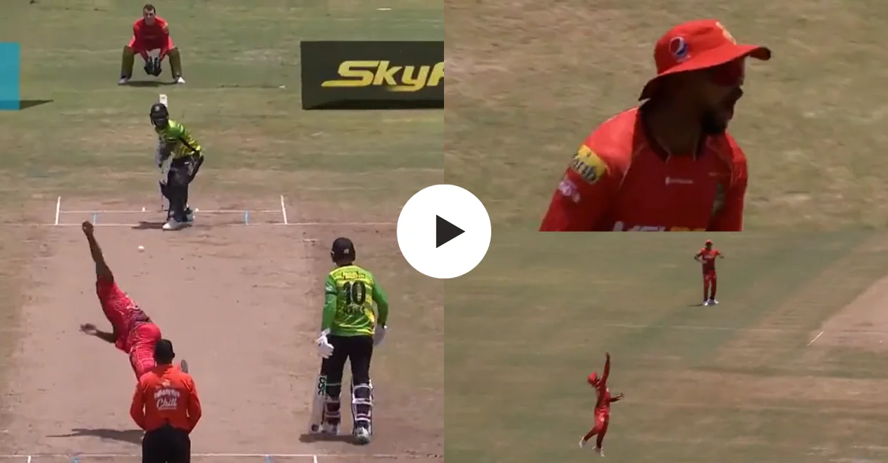 WATCH: Nicholas Pooran plucks a one-handed blinder to dismiss Jermaine Blackwood in CPL 2023