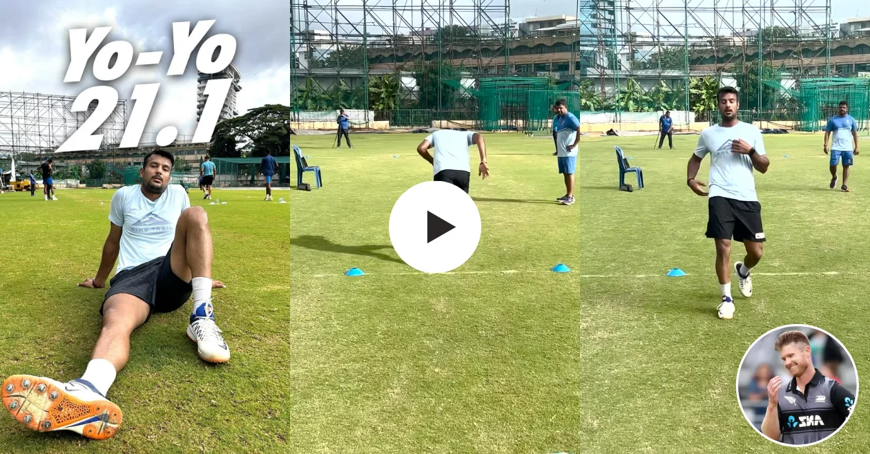 WATCH: Mayank Agarwal aces the yo-yo test with a stellar 21.1 score, James Neesham takes a hilarious dig