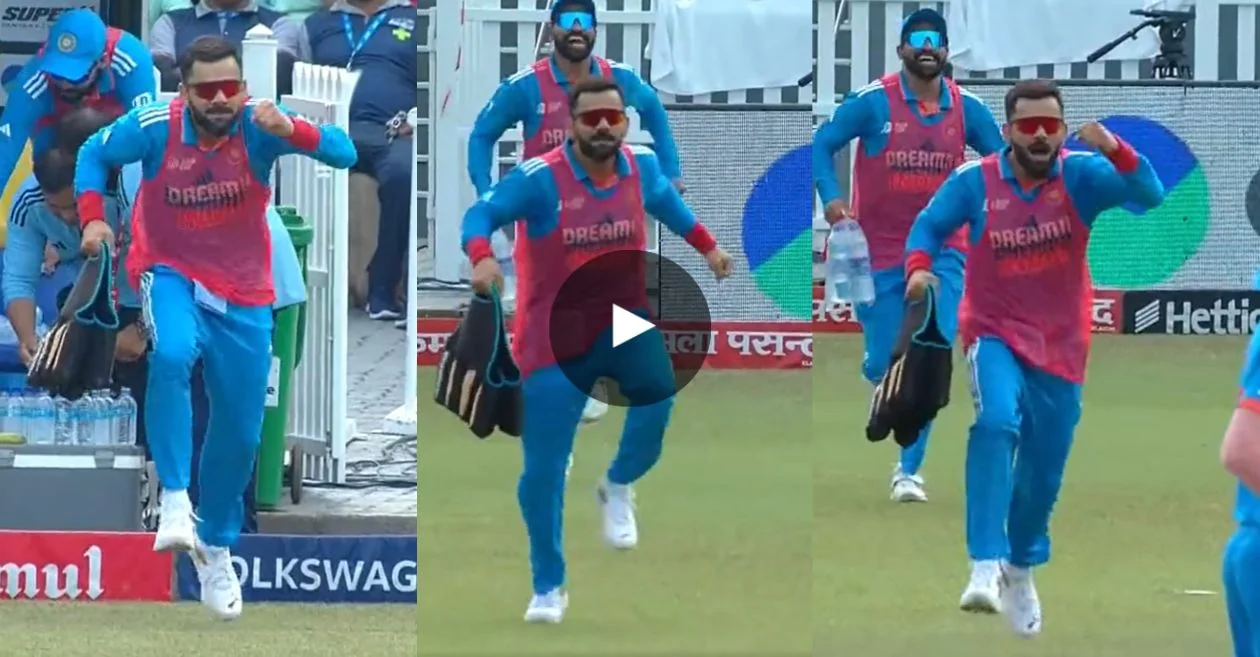 WATCH: Virat Kohli’s side-splitting run with drinks leaves fans in splits at India vs Bangladesh clash – Asia Cup 2023