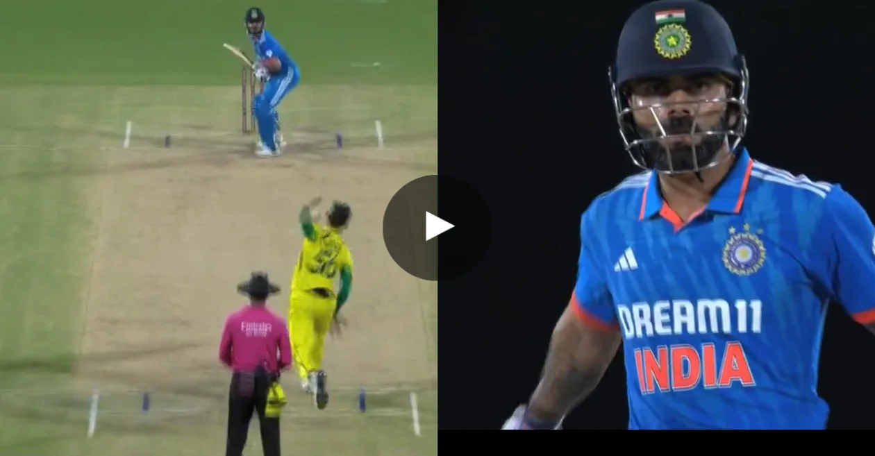 IND vs AUS 2023 [WATCH]: Virat Kohli smacks Mitchell Starc for a stunning six in the third ODI
