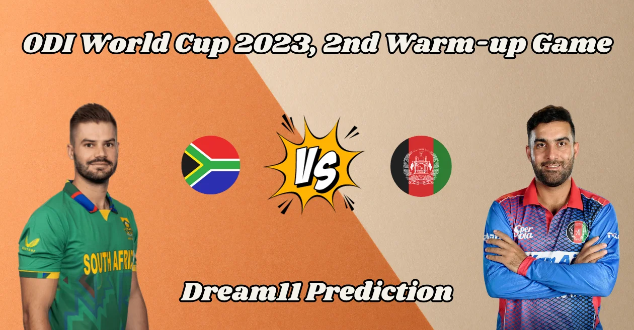 ODI World Cup 2023, 2nd Warm-up game: SA vs AFG – Match Prediction, Dream11 Team, Fantasy Tips & Pitch Report