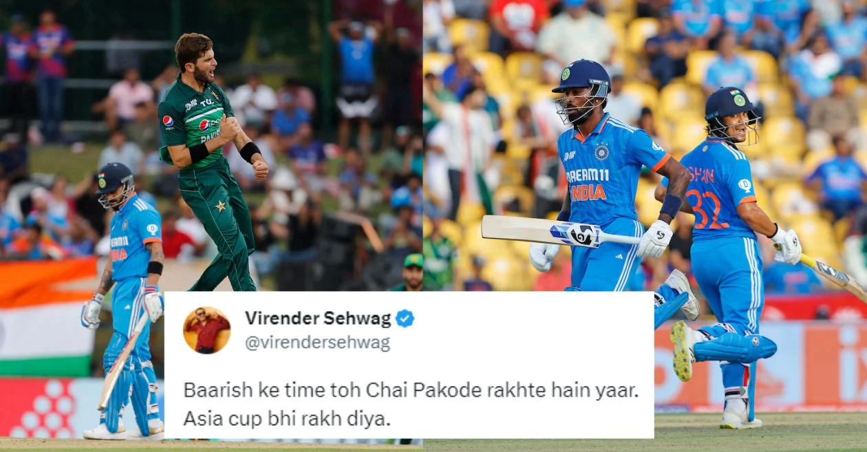 Twitter reactions: Pakistan secure berth in Super 4 after rain washes out clash against India in Asia Cup 2023