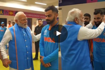 WATCH: Narendra Modi visits India’s dressing room after their loss in the CWC 2023 final; consoles squad members