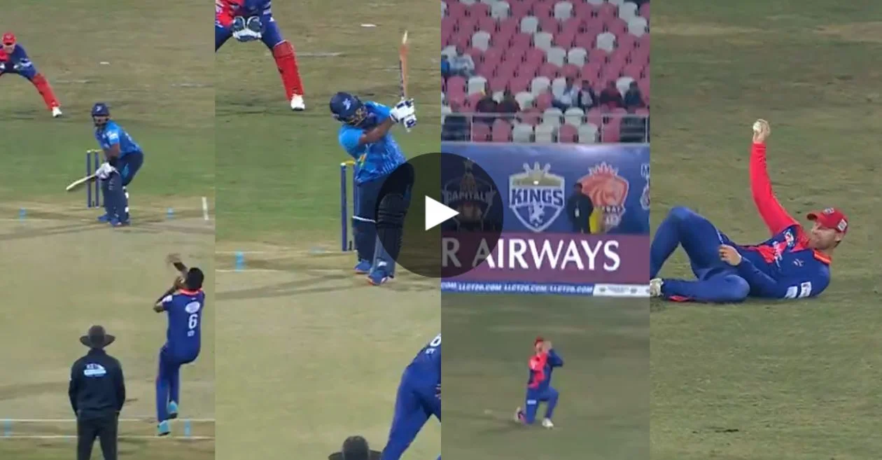 WATCH: Former South African cricketer Rusty Theron plucks a jaw-dropping catch in Legends League Cricket 2023