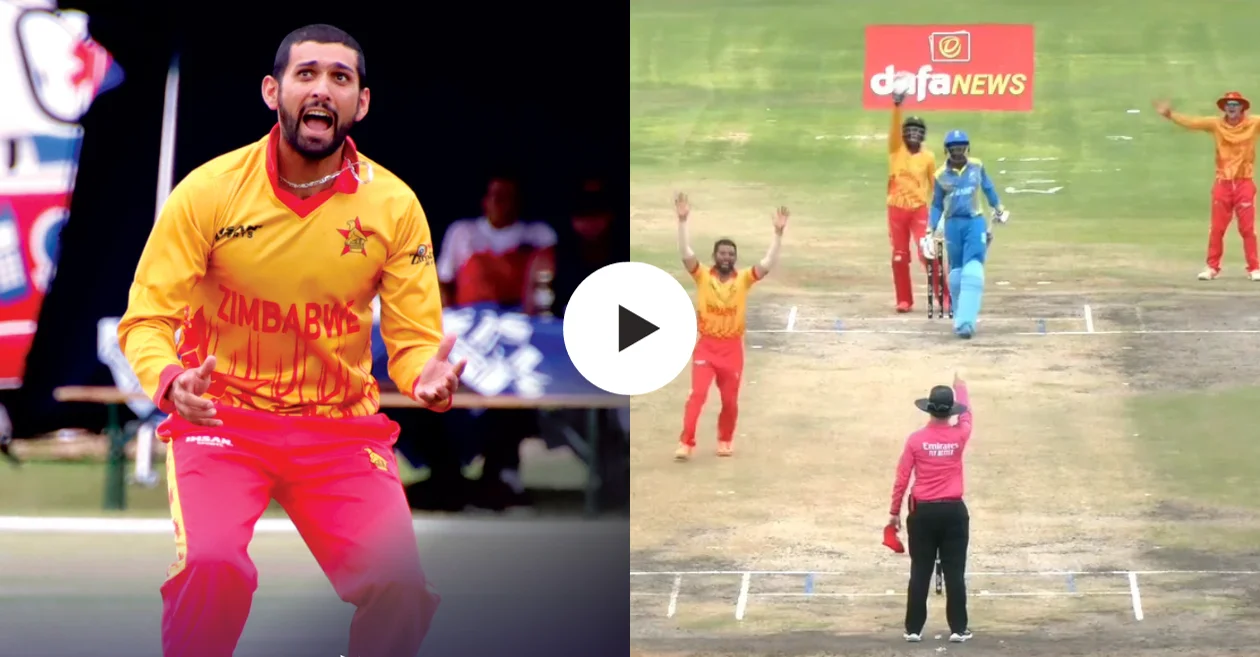 WATCH: Sikandar Raza creates history by becoming the first Zimbabwe cricketer to take hat-trick in T20Is – ZIM vs RWA, T20 World Cup Qualifier