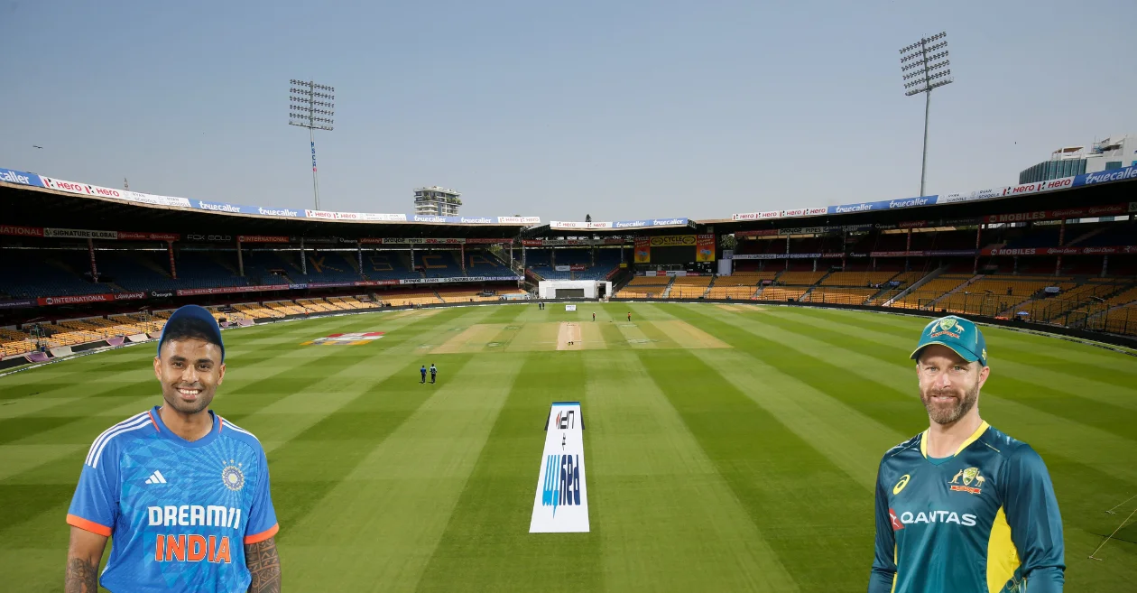 IND vs AUS 2023, 5th T20I: M. Chinnaswamy Stadium Pitch Report, Bangalore Weather Forecast, T20 Stats & Records