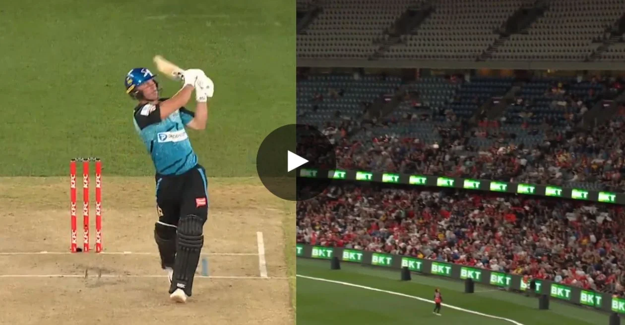 WATCH: Chris Lynn smacks a 103-meter six off Will Sutherland in BBL|13