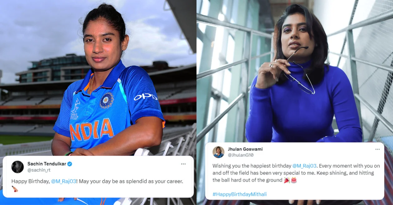 Cricket fraternity and fans extend lovely birthday wishes to Mithali Raj