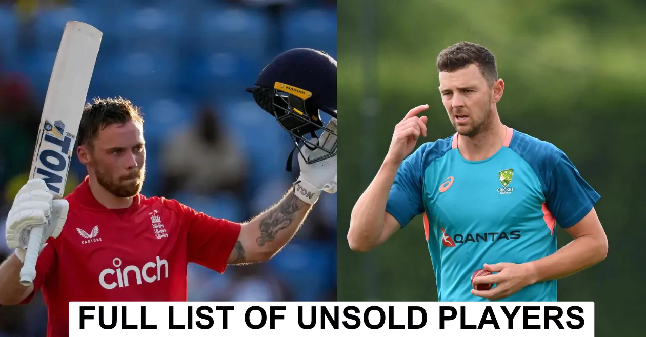 IPL 2024 Auction: Complete list of unsold players with their base price