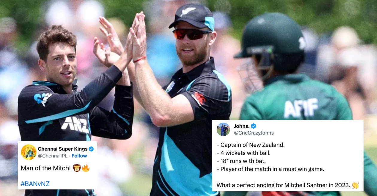 Mitchell Santner steers New Zealand to series levelling win over Bangladesh in T20Is; Twitter reacts
