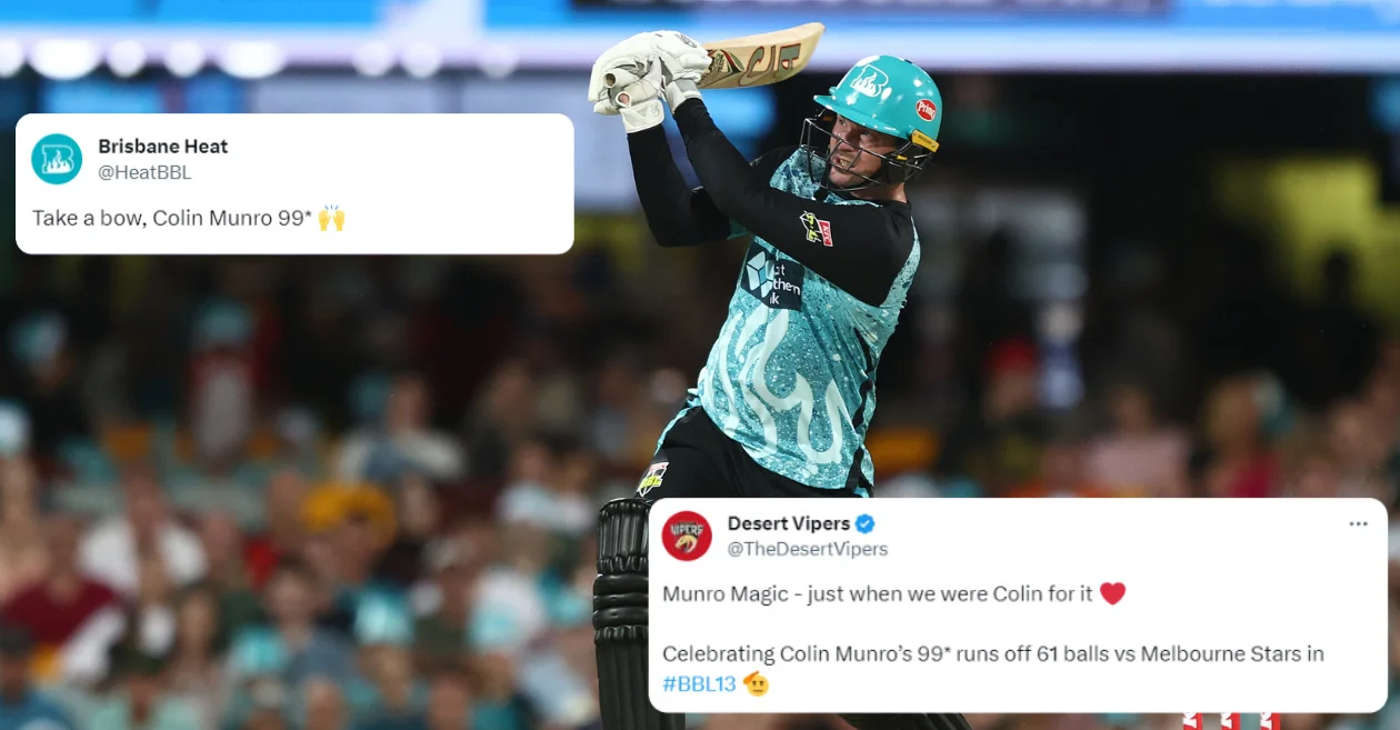 Twitter reactions: Colin Munro’s storming knock guides Brisbane Heat to commanding win over Melbourne Stars in BBL