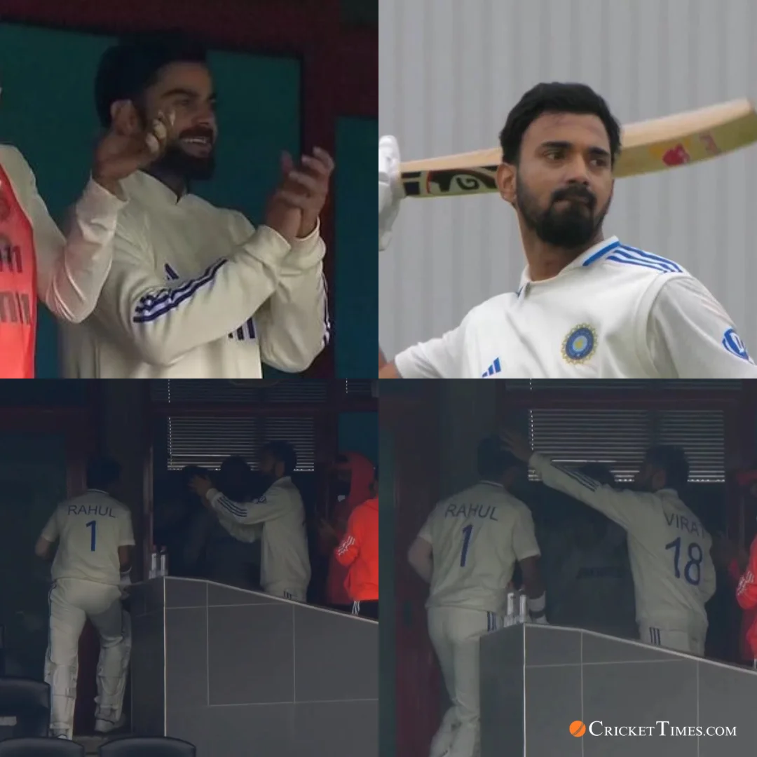 Ecstatic Virat Kohli appreciating KL Rahul's knock