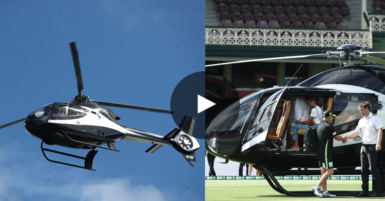 WATCH: David Warner marks phenomenal entrance; arrives at SCG in Helicopter – BBL|13