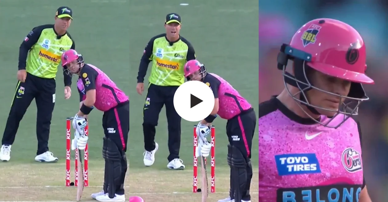 ‘If you open the innings…’: David Warner’s playful sledge leads to Steve Smith’s golden duck dismissal in BBL 13; video goes viral