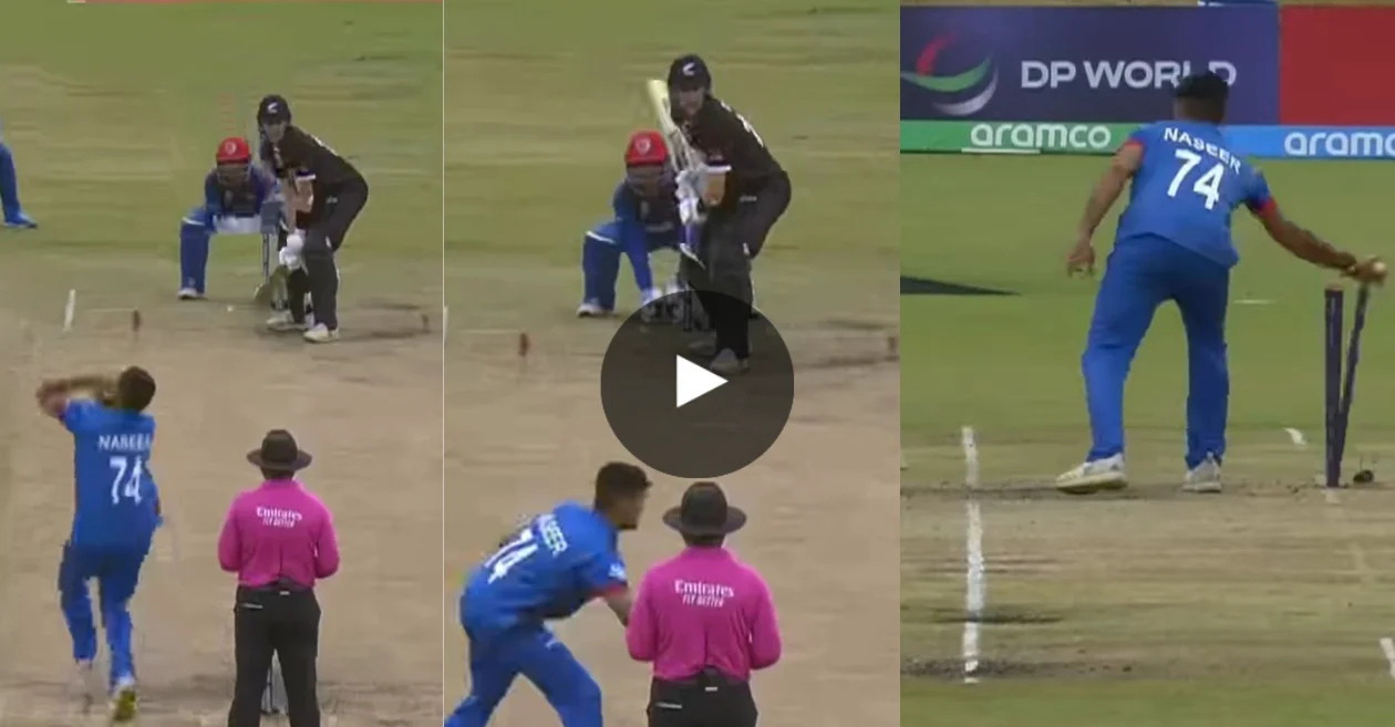 WATCH: Mankad hits U-19 World Cup 2024; Naseer Khan Maroofkhil dismisses Ewald Schreuder at the non-striker end