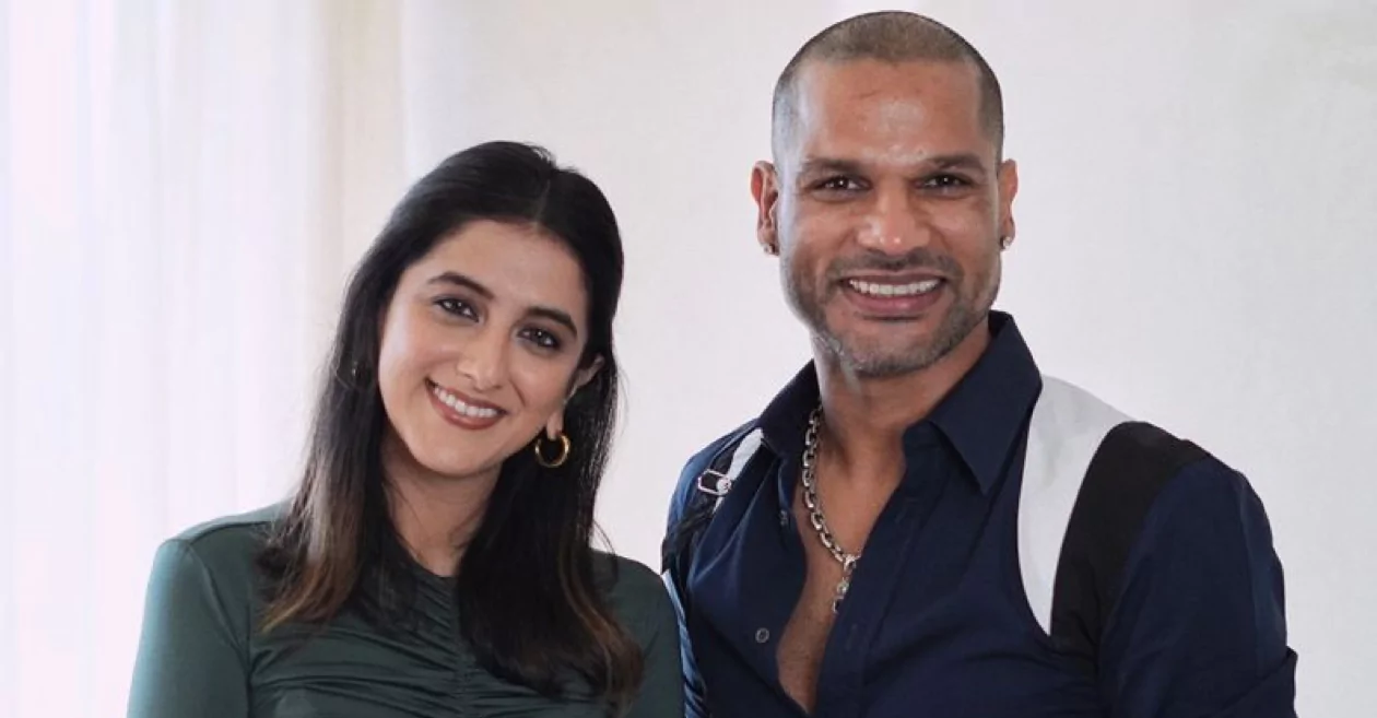 Shikhar Dhawan playfully flirts with the anchor during a conversation about attraction