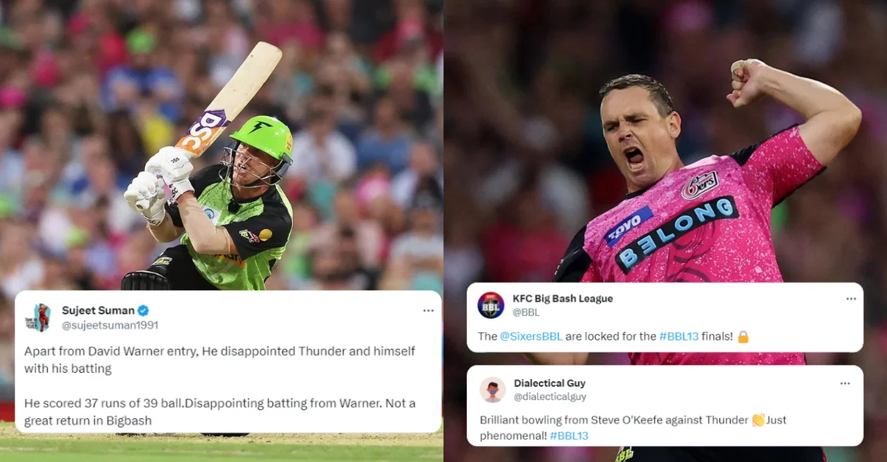 Twitter reactions: Steve O’Keefe shines as Sydney Sixers beat Sydney Thunder to secure final berth – BBL