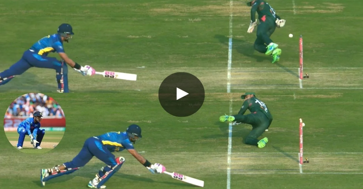 BAN vs SL [WATCH]: Litton Das emulates MS Dhoni with run-out brilliance in 3rd T20I