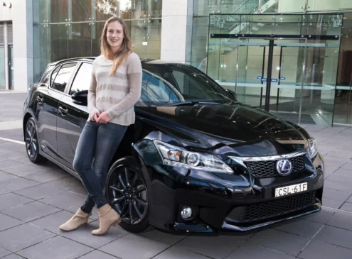 Ellyse Perry's Lexus CT 200H