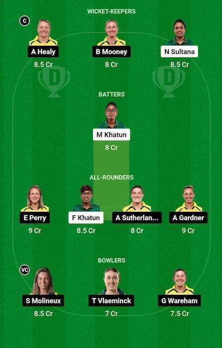 BD-W vs AU-W Dream11 Team for today's match